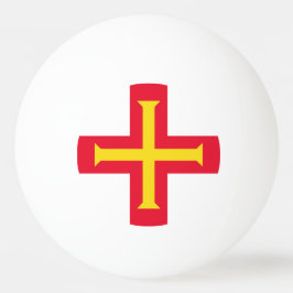Pelota De Ping Pong Bandera de Guernsey