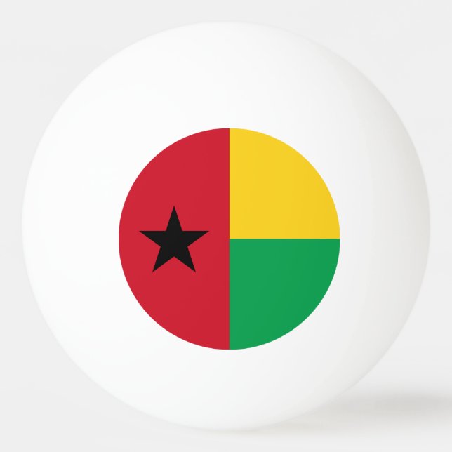 Pelota De Ping Pong Bandera de Guinea Bissau (Anverso)