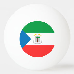 Pelota De Ping Pong Bandera de Guinea Ecuatorial