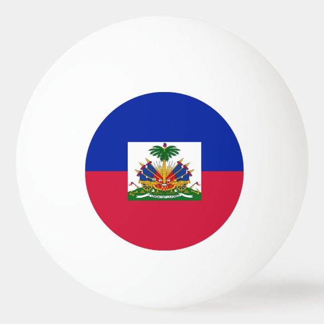 Pelota De Ping Pong Bandera de Haití (Anverso)