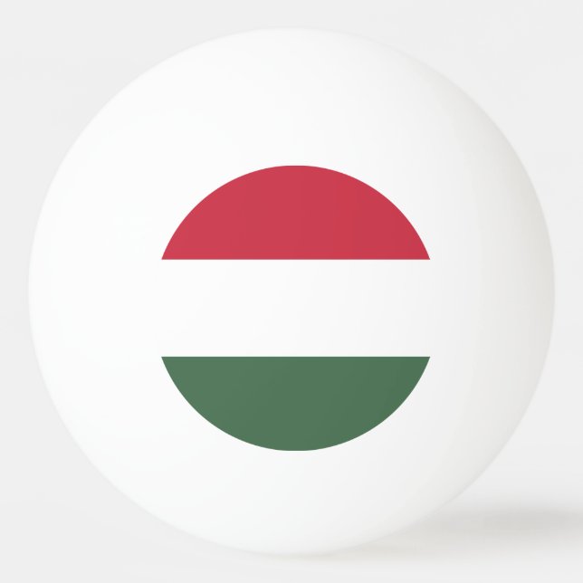 Pelota De Ping Pong Bandera de Hungría (Anverso)