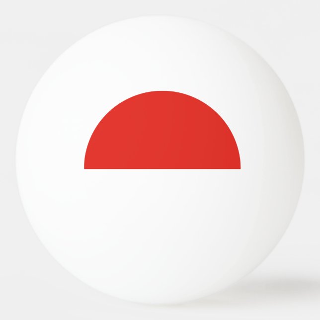Pelota De Ping Pong Bandera de Indonesia (Anverso)