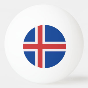 Pelota De Ping Pong Bandera de Islandia