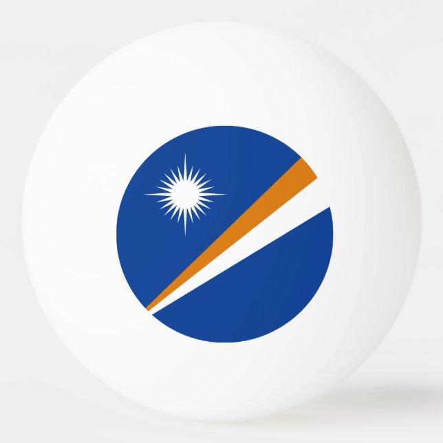 Pelota De Ping Pong Bandera de Islas Marshall (Anverso)