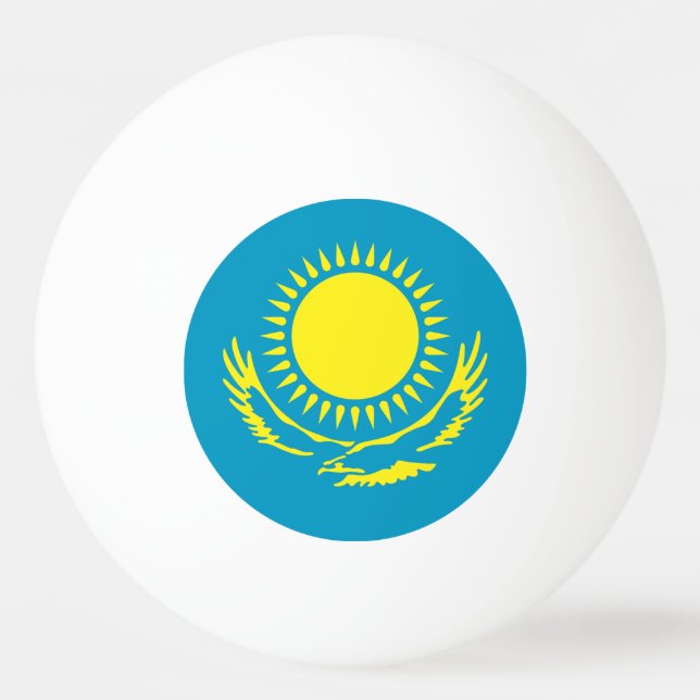 Pelota De Ping Pong Bandera de Kazajistán (Anverso)