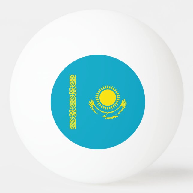 Pelota De Ping Pong Bandera de Kazajistán (Anverso)