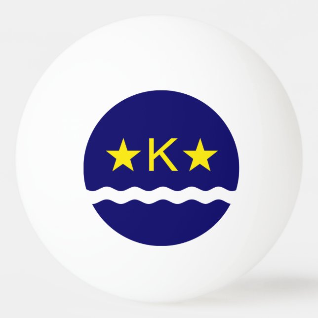 Pelota De Ping Pong Bandera de Kinshasa, Congo Ping Pong Ball (Anverso)