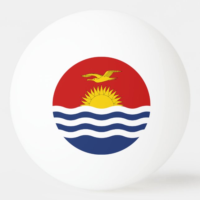 Pelota De Ping Pong Bandera de Kiribati (Anverso)