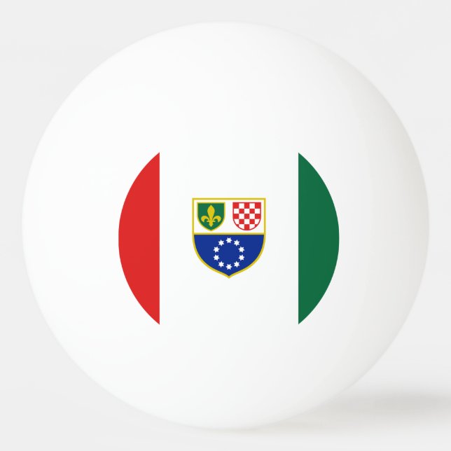 Pelota De Ping Pong Bandera de la Federación de Bosnia-Herzegovina (Anverso)