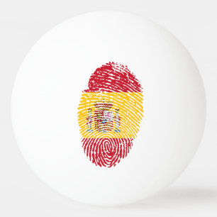 Pelota De Ping Pong Bandera de la huella dactilar del tacto del