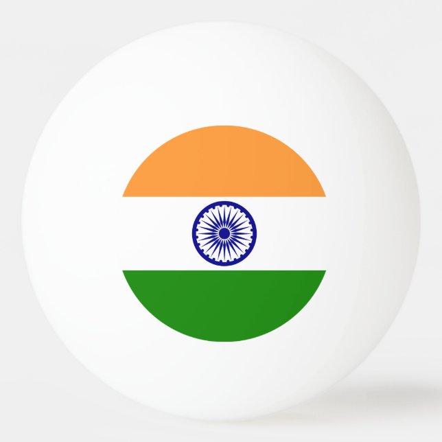 Pelota De Ping Pong Bandera de la India (Anverso)