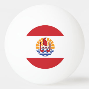 Pelota De Ping Pong Bandera de la Polinesia Francesa
