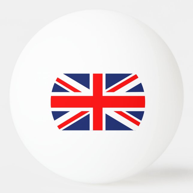 Pelota De Ping Pong Bandera de la Unión Británica (Reverso)