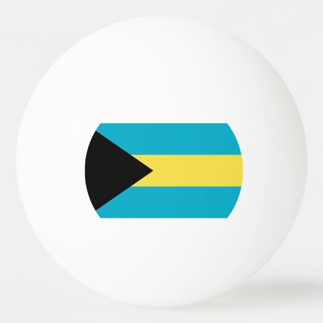 Pelota De Ping Pong Bandera de las Bahamas (Reverso)