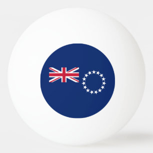 Pelota De Ping Pong Bandera de las Islas Cook