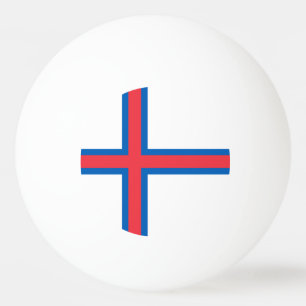 Pelota De Ping Pong Bandera de las Islas Feroe