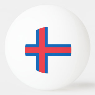 Pelota De Ping Pong Bandera de las Islas Feroe