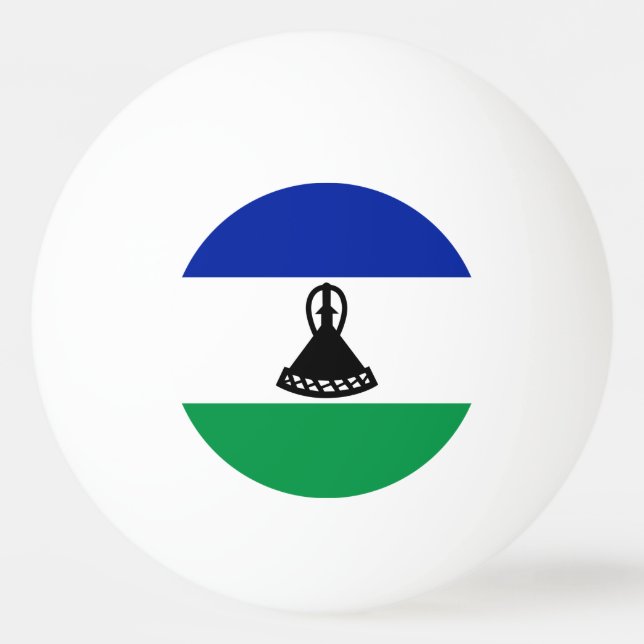 Pelota De Ping Pong Bandera de Lesoto (Anverso)