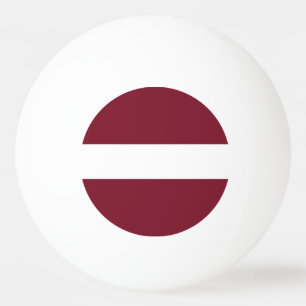 Pelota De Ping Pong Bandera de Letonia