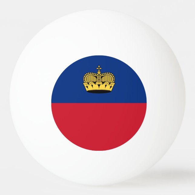Pelota De Ping Pong Bandera de Liechtenstein (Anverso)