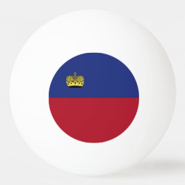 Pelota De Ping Pong Bandera de Liechtenstein