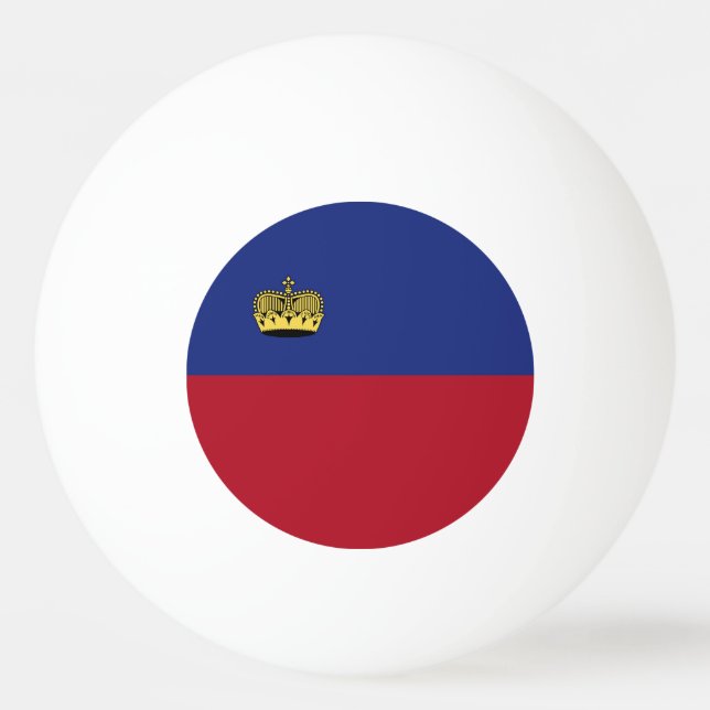 Pelota De Ping Pong Bandera de Liechtenstein (Anverso)