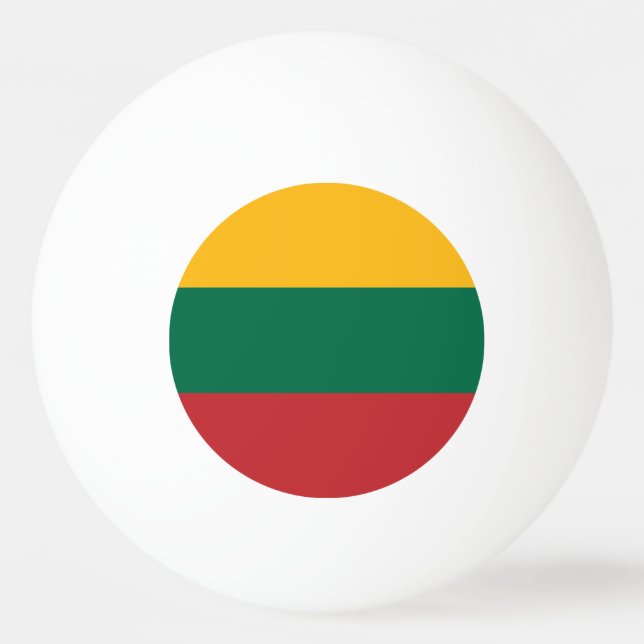 Pelota De Ping Pong Bandera de Lituania (Anverso)