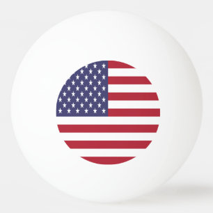 Pelota De Ping Pong Bandera de los Estados Unidos