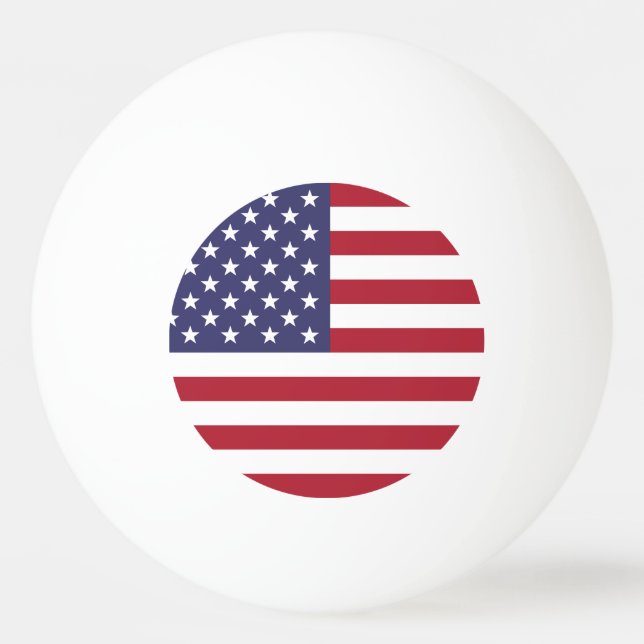 Pelota De Ping Pong Bandera de los Estados Unidos (Reverso)