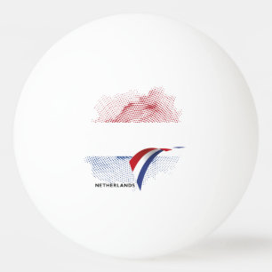 Pelota De Ping Pong bandera de los Países Bajos