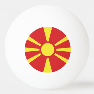 Pelota De Ping Pong Bandera de Macedonia del Norte