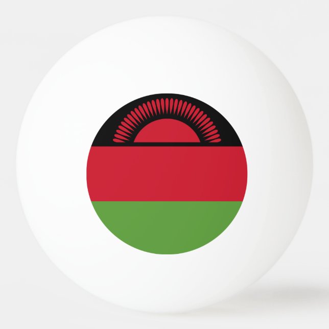 Pelota De Ping Pong Bandera de Malawi (Anverso)