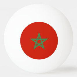 Pelota De Ping Pong Bandera de Marruecos