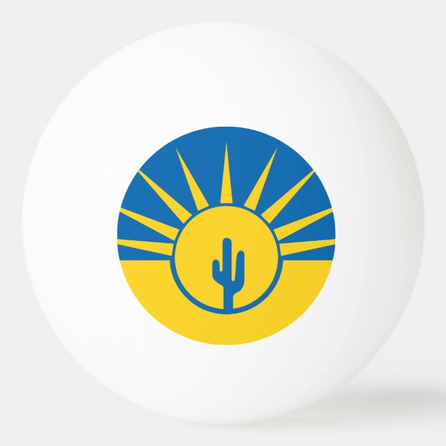Pelota De Ping Pong Bandera de Mesa, Arizona Ping-Pong Ball (Reverso)