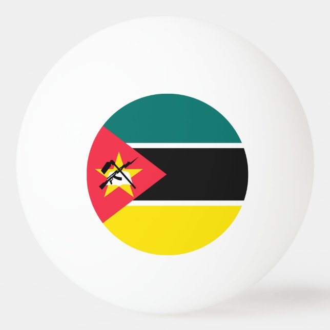 Pelota De Ping Pong Bandera de Mozambique (Anverso)