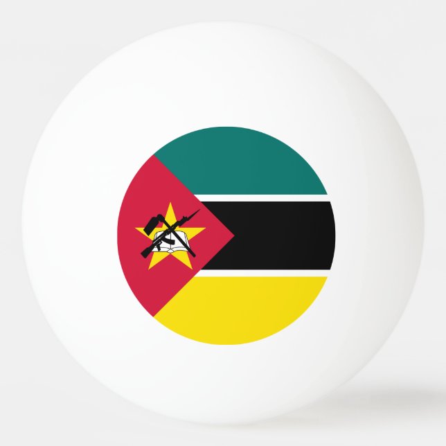 Pelota De Ping Pong Bandera de Mozambique (Anverso)