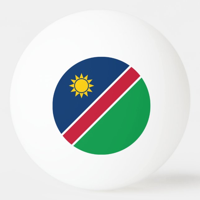 Pelota De Ping Pong Bandera de Namibia (Anverso)