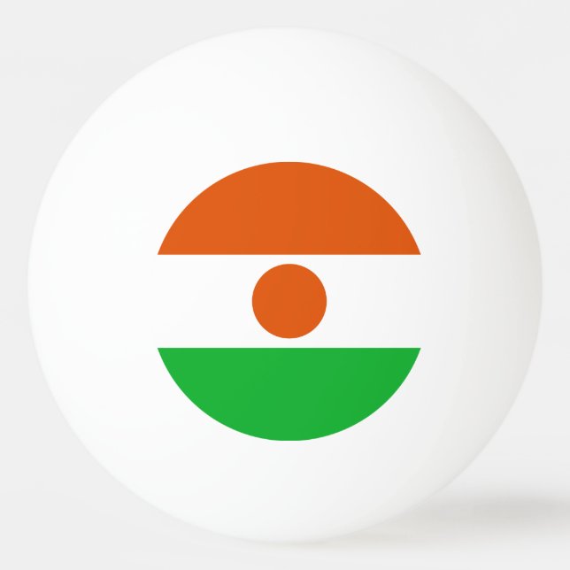 Pelota De Ping Pong Bandera de Níger (Anverso)