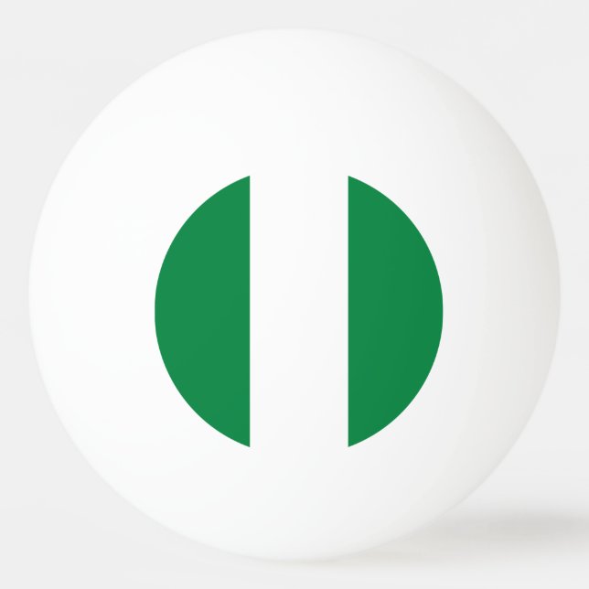 Pelota De Ping Pong Bandera de Nigeria (Anverso)