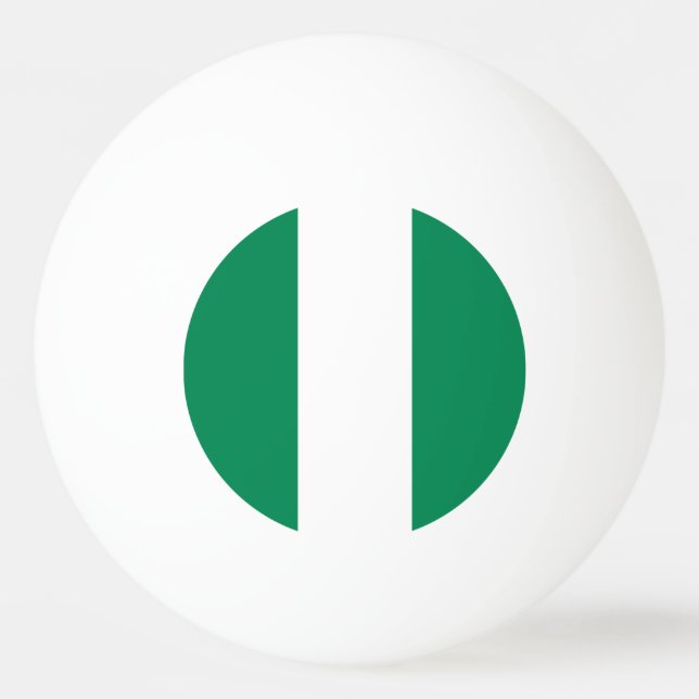 Pelota De Ping Pong Bandera de Nigeria (Anverso)