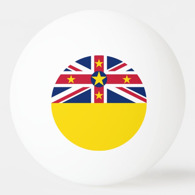 Pelota De Ping Pong Bandera de Niue (Anverso)