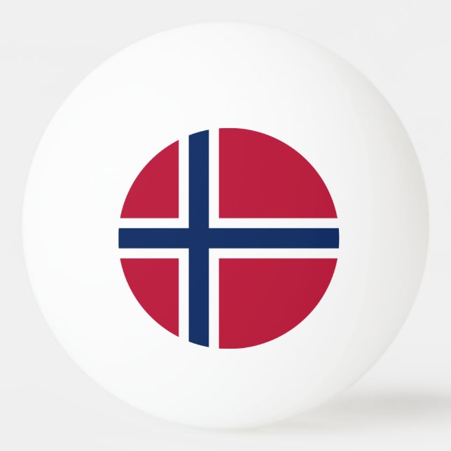 Pelota De Ping Pong Bandera de Noruega (Anverso)