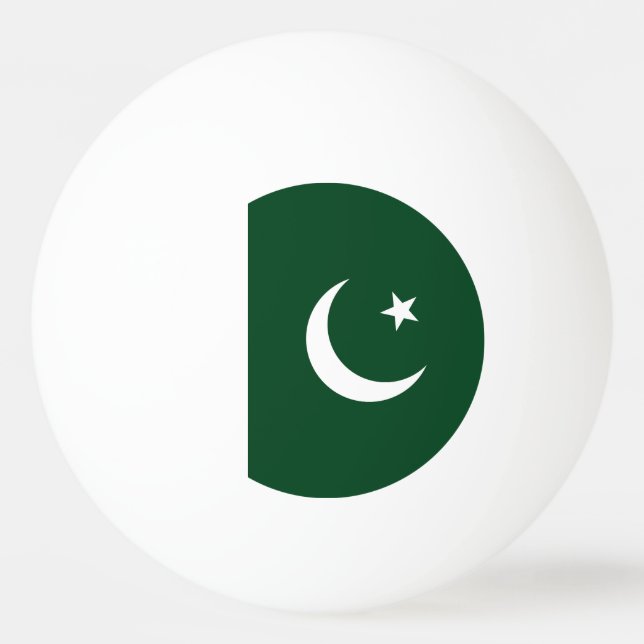 Pelota De Ping Pong Bandera de Pakistán (Anverso)