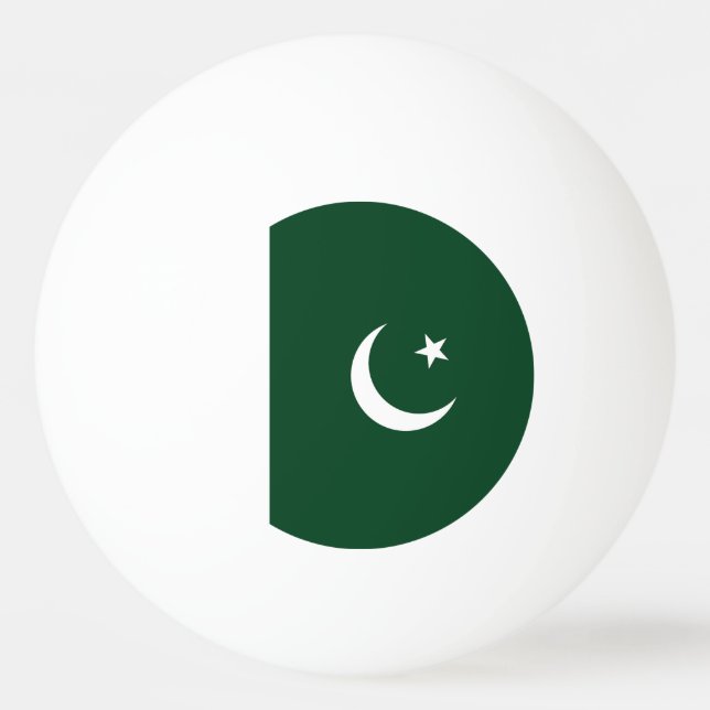Pelota De Ping Pong Bandera de Pakistán (Anverso)
