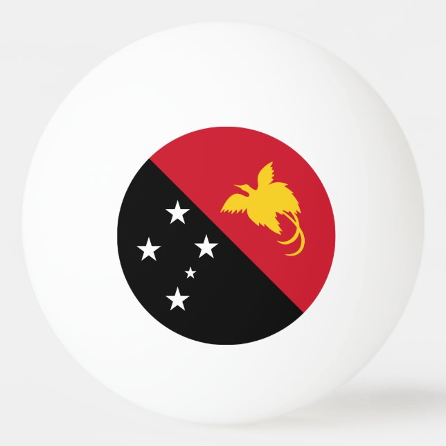 Pelota De Ping Pong Bandera de Papúa Nueva Guinea (Anverso)