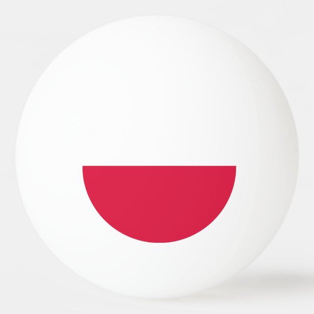 Pelota De Ping Pong Bandera de Polonia (Anverso)