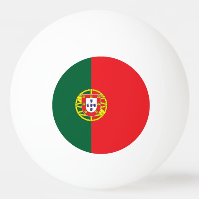Pelota De Ping Pong Bandera de Portugal (Anverso)