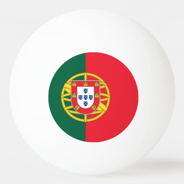 Pelota De Ping Pong Bandera de Portugal (Reverso)