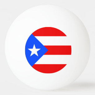 Pelota De Ping Pong Bandera de Puerto Rico