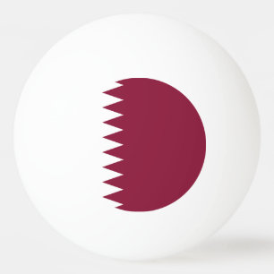 Pelota De Ping Pong Bandera de Qatar